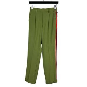 NEW! F21 Militery Style Cuffed Trouser Olive SLip On Elastic Waist - S